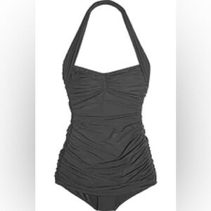 NORMA KAMALI
Bill Mio ruched halterneck swimsuit